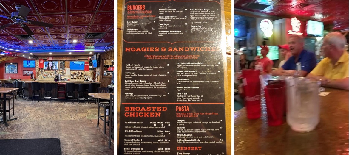 Kozy Korner Menu