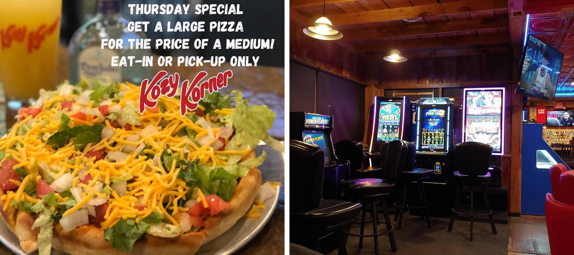 Kozy Korner Menu